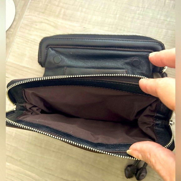 Cole Haan black (brown stitch) wallet/wristlet - Picture 5 of 5